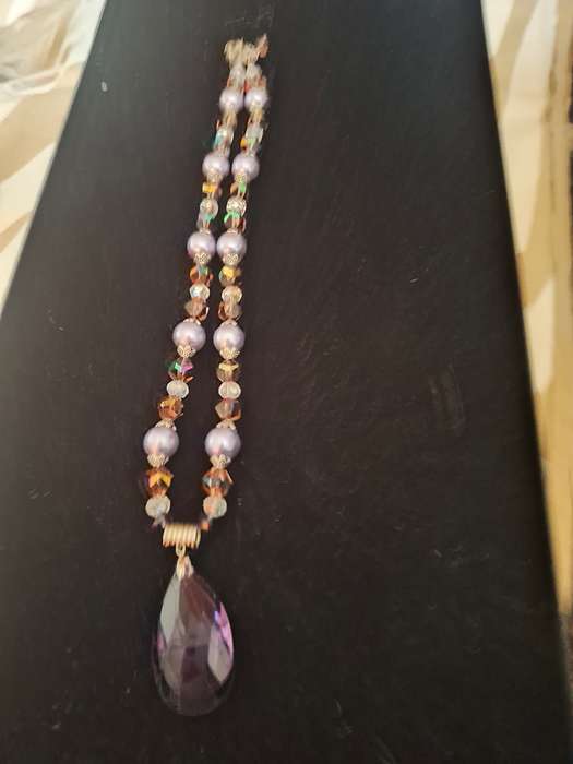 Pretty purple beaded necklace