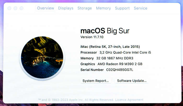 APPLE IMAC / 27 INCH / LATE 2015 / 5K / 1TB DRIVE / 32 GB MEMORY