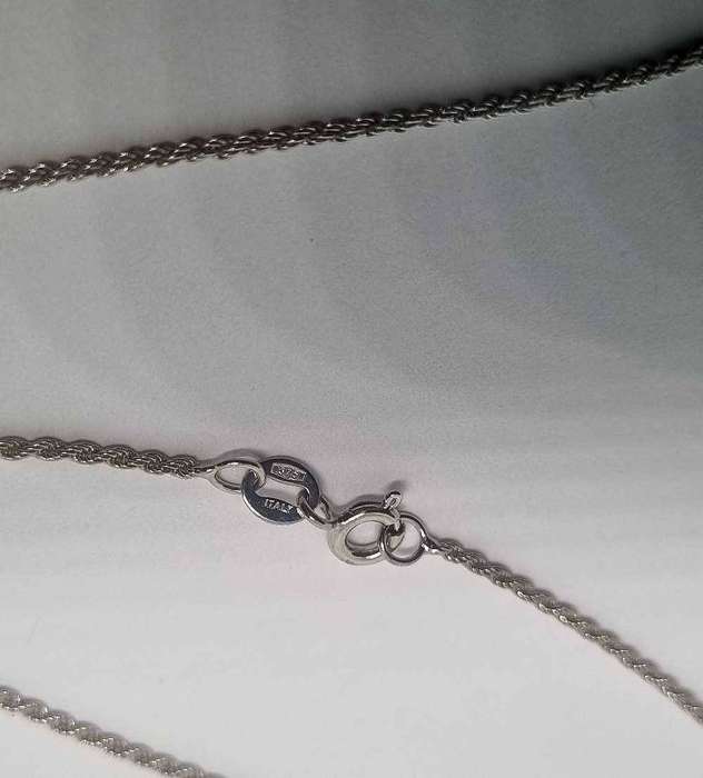 9ct White Gold Rope Chain