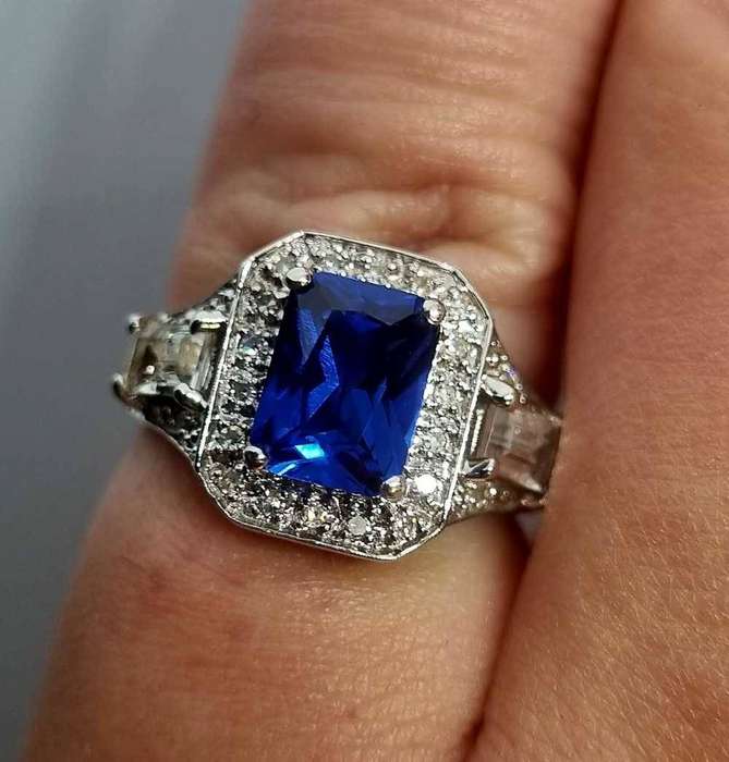 9ct White Gold Cubic Zirconia and Diamond Ring