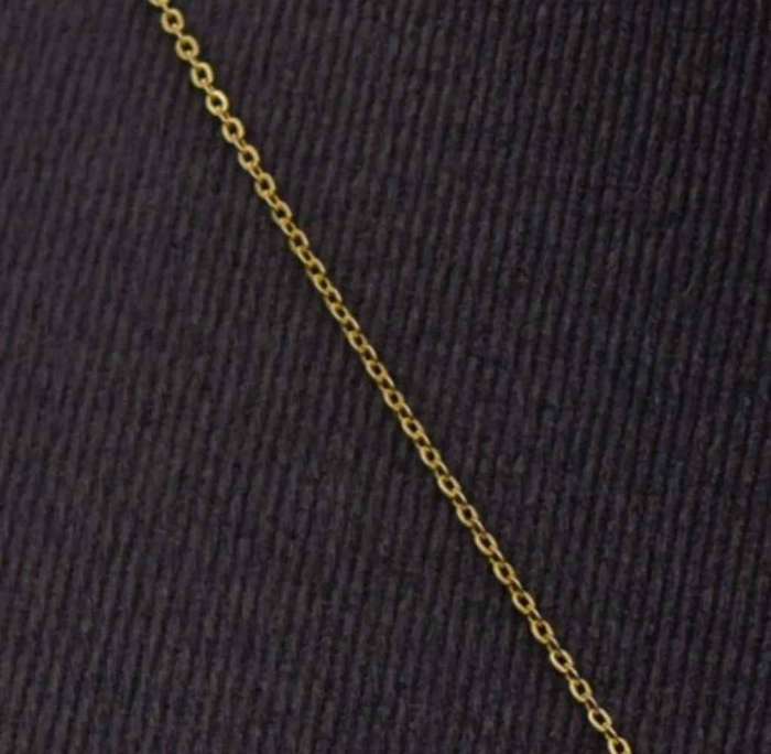 9ct Yellow Gold Chain with Diamond Pendant