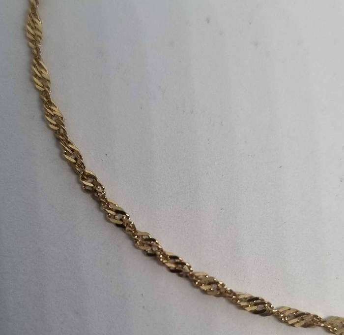 9ct Yellow Gold Twisted Link Chain