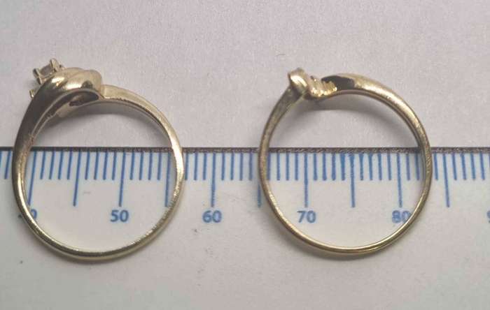 9ct Yellow Gold and Diamond Wedding Ring Set