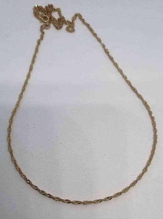 9ct Yellow Gold Twisted Link Chain