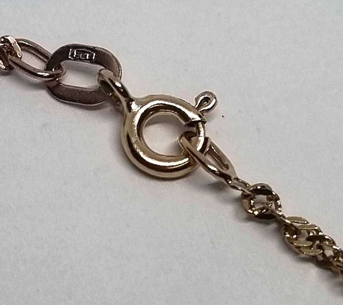 9ct Yellow Gold Twisted Link Chain