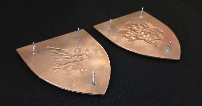 SADF Rouxville Commando Shoulder Flashes - Very Rare - L116