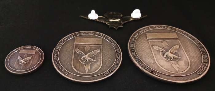 South African Special Task Force Medallions + Wings `` Medallion Sizes: 75mm , 63mm , 33mm      O1