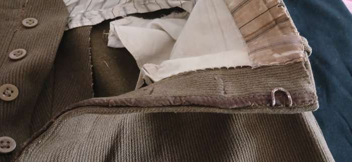 Boer War riding breeches with suede pads