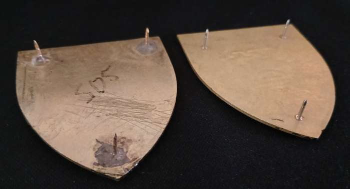 SADF --- ROODEPOORT COMMANDO SHOULDER FLASH PAIR   "" RARE ""              P23