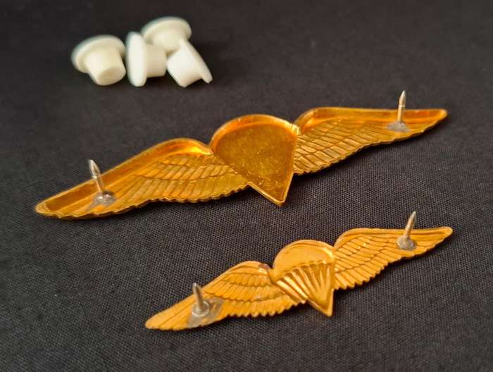 SA PARACHUTE BASIC PARATROOPER WING-8 JUMPS OR MORE Full size and Mess Dress     E111