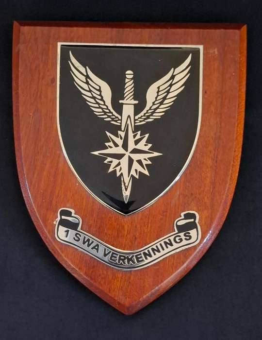 RECCE 1st SWA Special Forces South West African Territorial Force Command Wood Shield Plaque