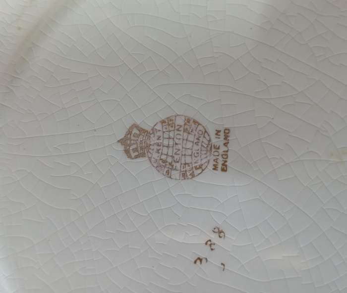 Oriental theme Fenton China plate
