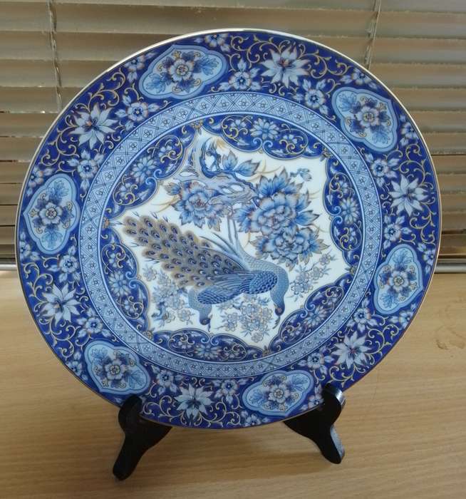Japanese peacock plate