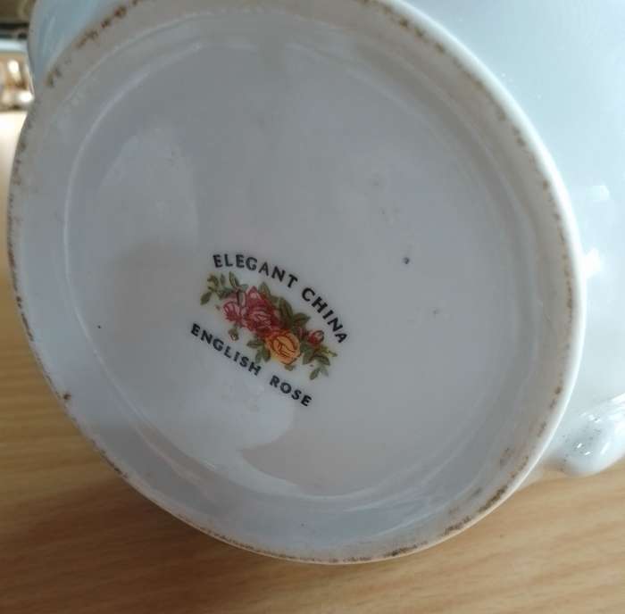 English Rose China teapot