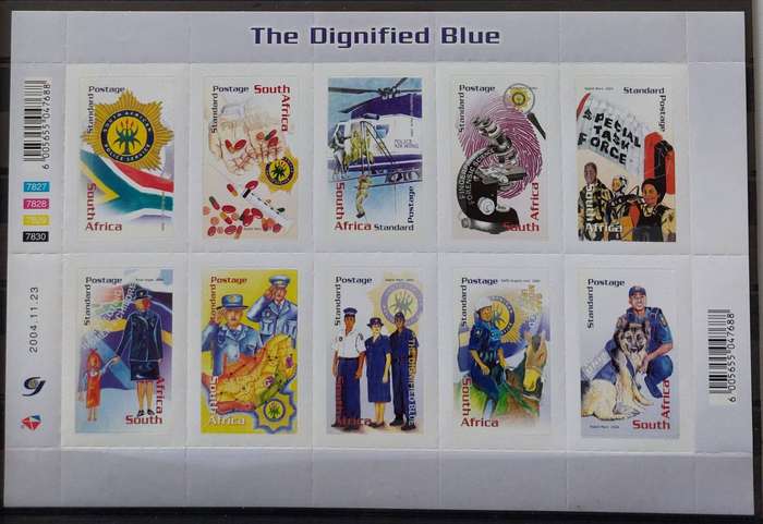 RSA - 2004 - SACC 1691 - The Dignified Blue -  Sheetlet of 10 - MNH