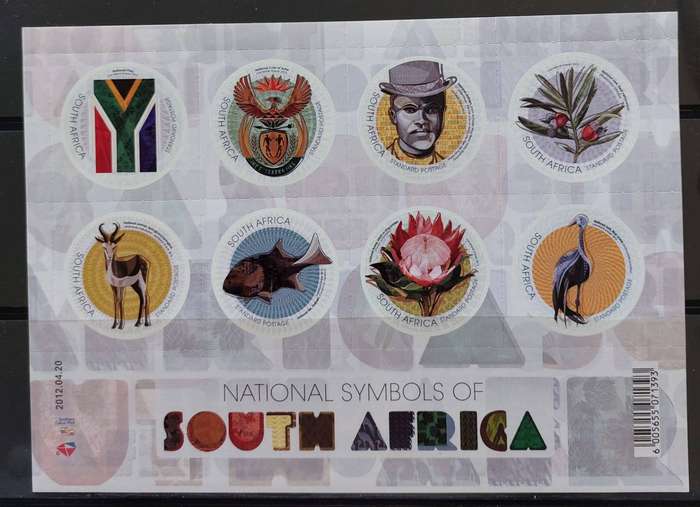 RSA - 2012 - SACC 2221 - National Symbols - sheet of 8 - MNH
