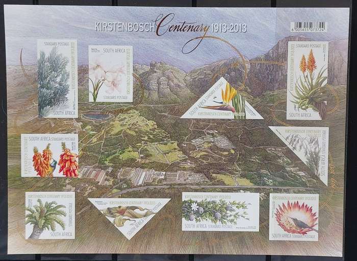 RSA - 2013 - SACC 238 - Kirstenbosch Centenary - Sheet of 10 stamps - MNH
