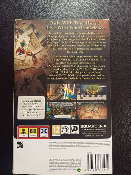 Tactics Ogre PSP Premium Edition (Very Rare)