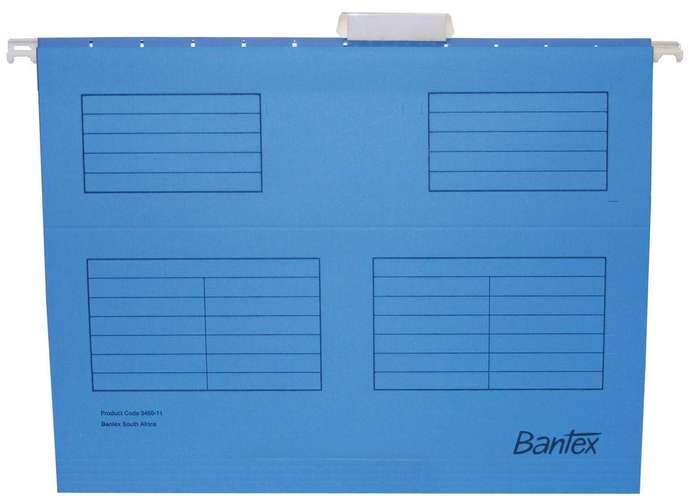 Bantex Suspension File A4 - 240x315 wide - 25's - Cobalt Blue