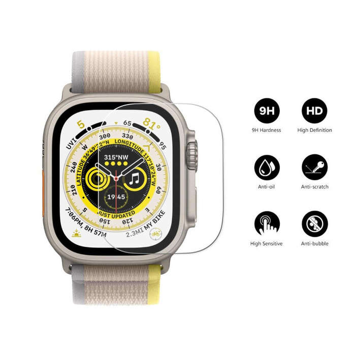 Tempered Glass Screen Protector For Apple Watch Ultra 49mm