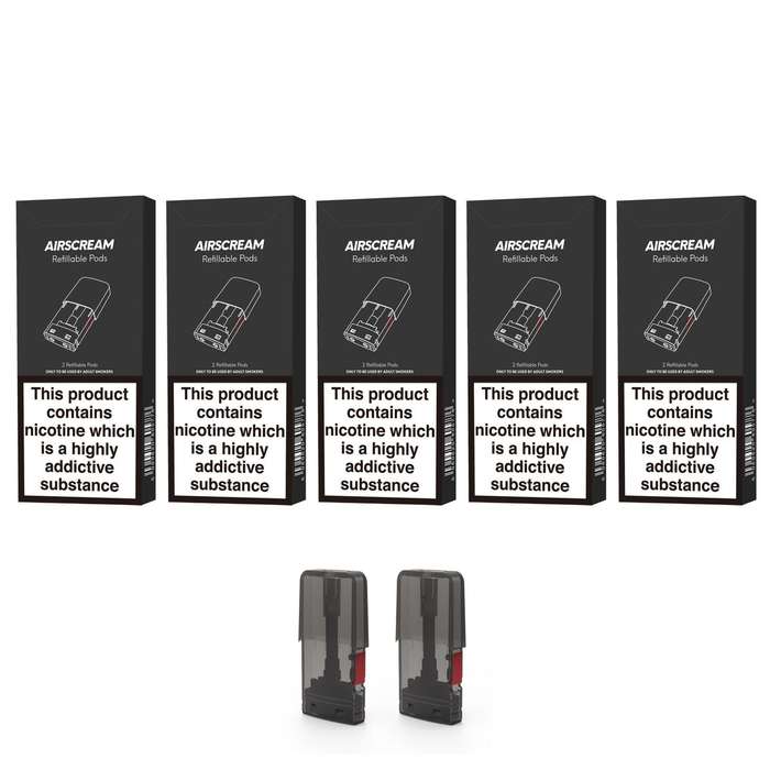 Airscream 5 Pack - AirsPops Refillable Pods - 1,6ml