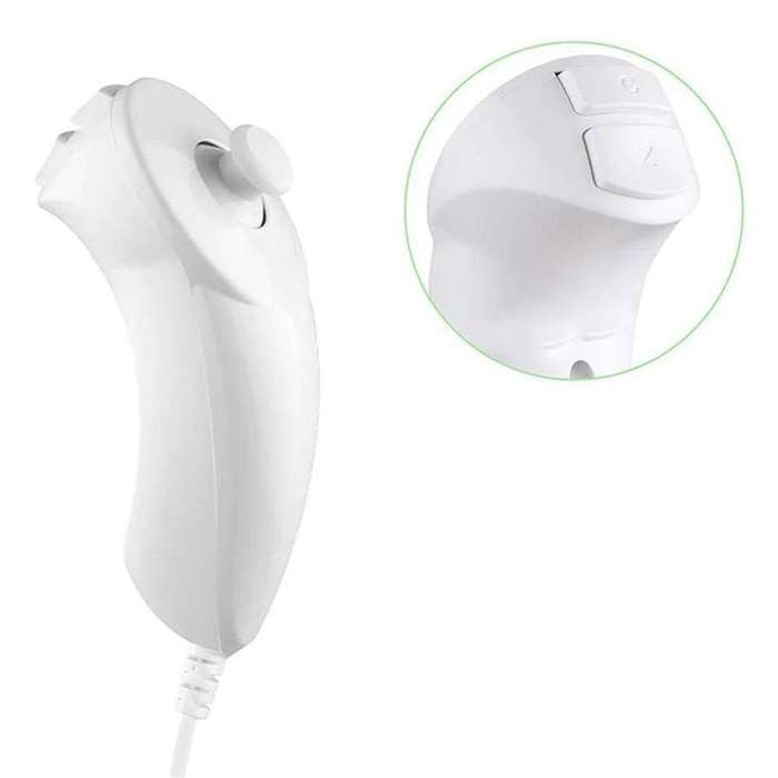 Nunchuk Replacement Controller for Nintendo Wii Console - White Wii Remote