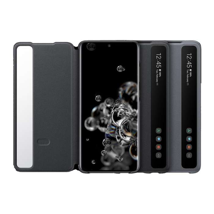 Original Samsung Galaxy S20 Ultra Clear View Cover - Black