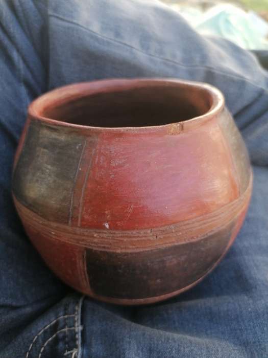 Old Zulu Beer Pot 14cm x 13cm x 13cm