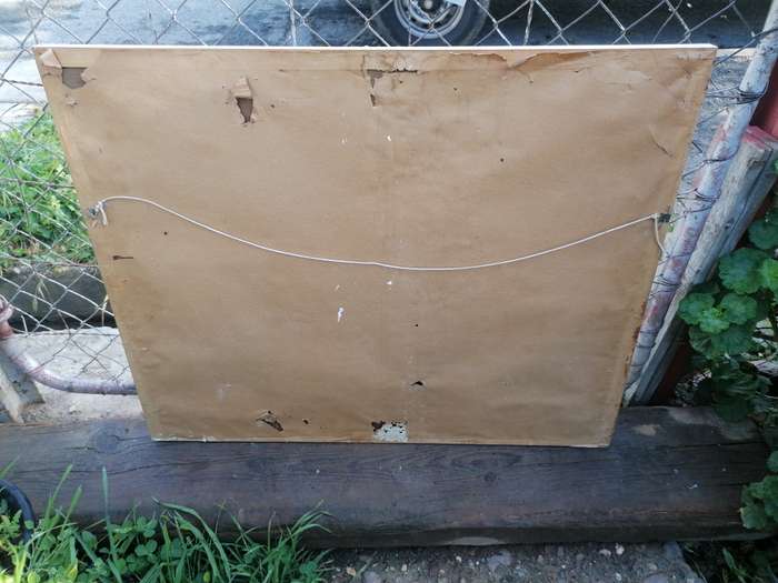 LARGE PAINTING FROM ITALY.CANT MAKE OUT THE ARTIST