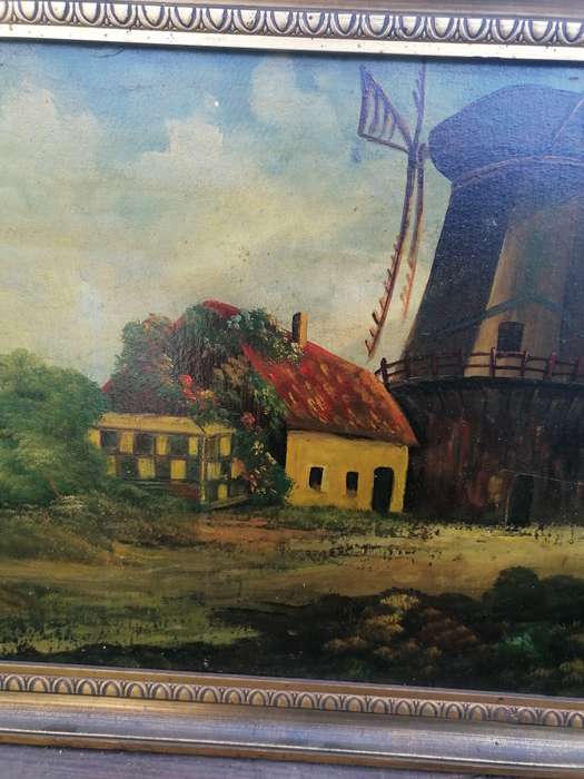 Michael Hasselbar (American,1900-1949). WINDMILL PAINTING