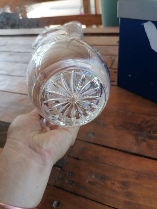 Hand Cut `VITRIA` lead crystal jug