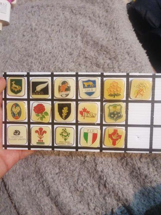 Full Set of 1995 rugby world cup pin collection