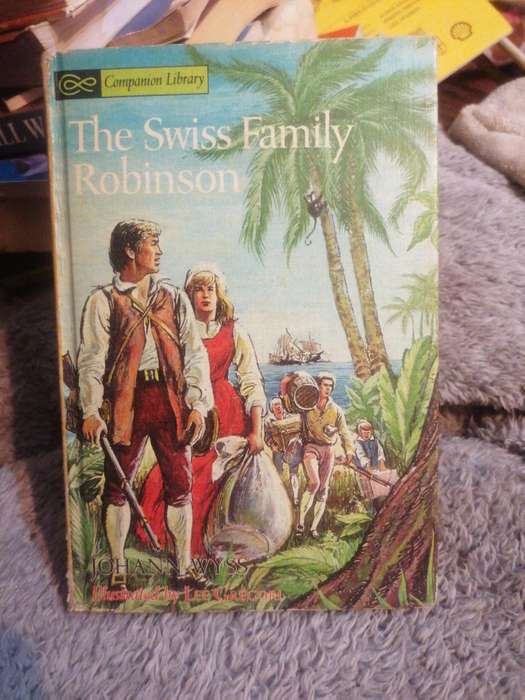 1963 Companion Library Swiss Family Robinson & Robinson Crusoe 2 in 1 book