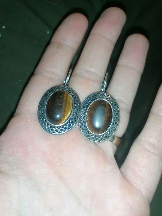 Set of Tigers eye earrings