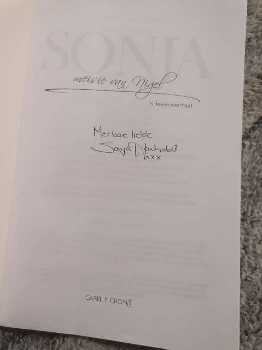 Sonja Meisie van Nigel - Carel F. Cronje Geteken