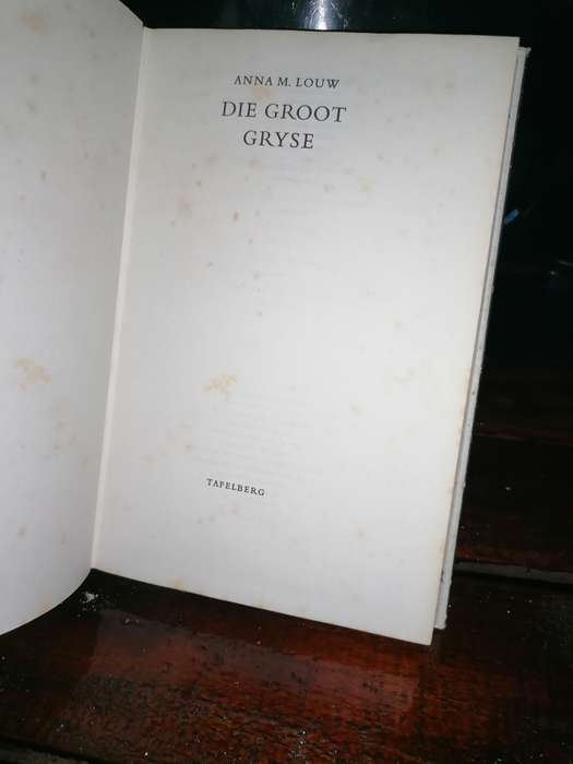 Die groot gryse deur Anna M Louw