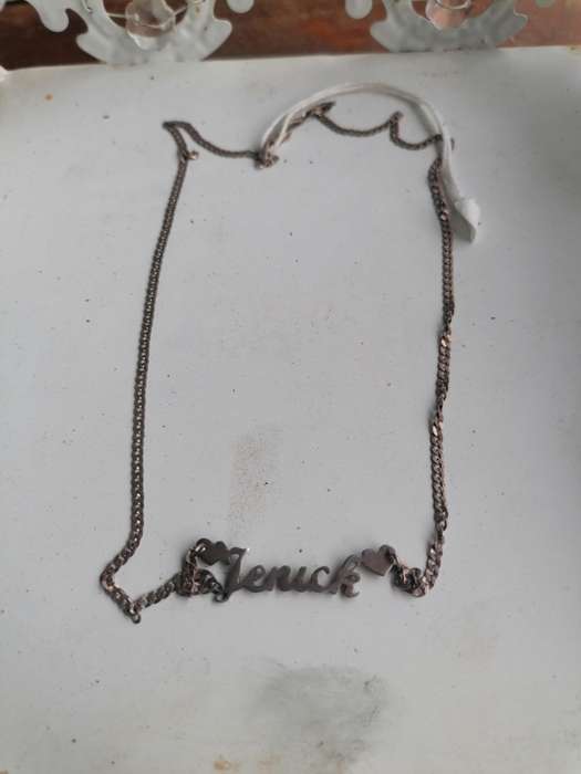 Made in Italy 925 silver necklace with Jenick name