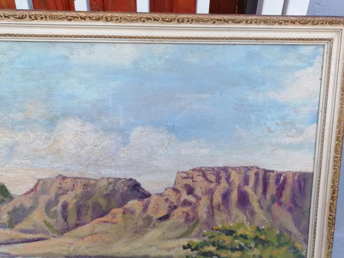 Stunning large G.R.Woods 1974 painting