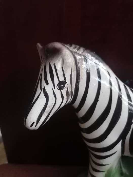 Vintage Ceramic zebra figure