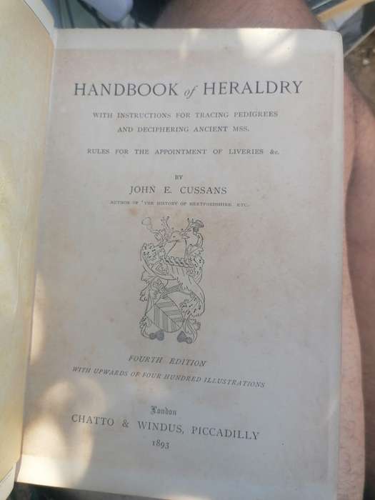 Handbook of heraldry Book by John Edwin Cussans