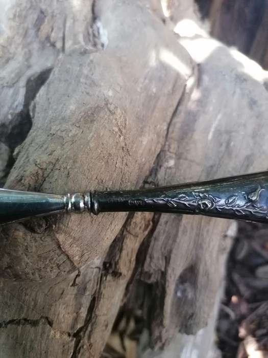 Antique Sterling Silver Handled Shoe Horn. Hallmarked