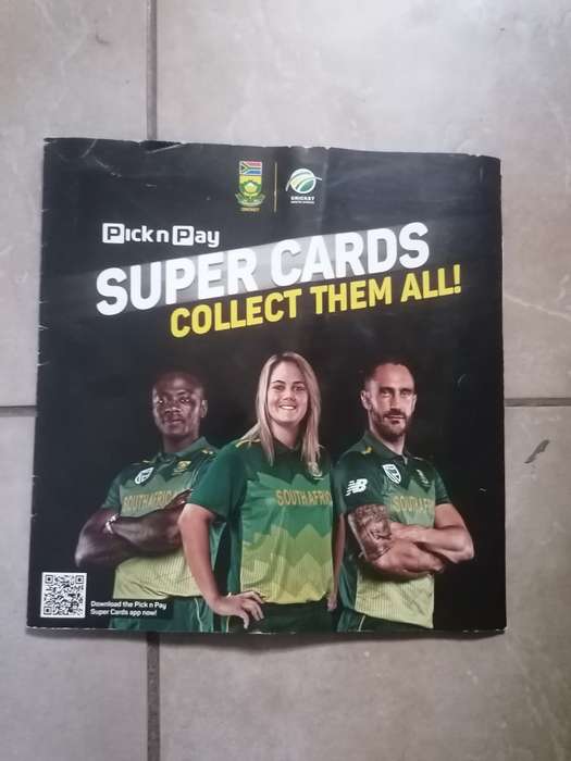 Pick n pay cricket card collection. Complete