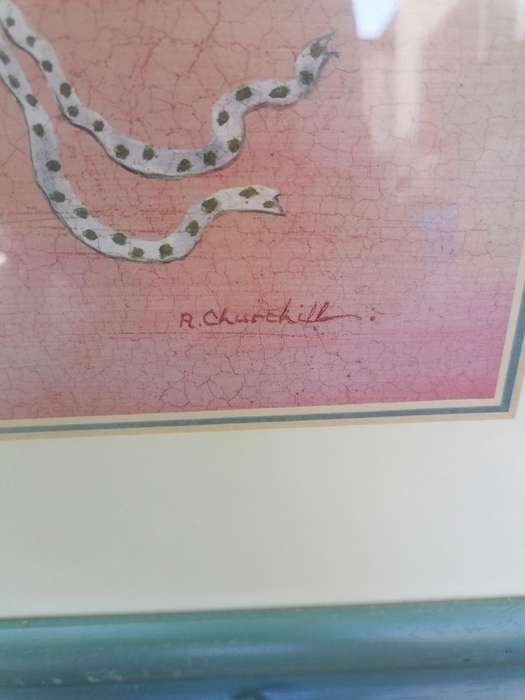 Framed R Churchill print