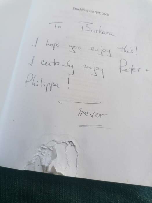 Straddling The 'Hound: The Curious Charms of Long-Distance Bus Travel Book by Trevor Watson signed