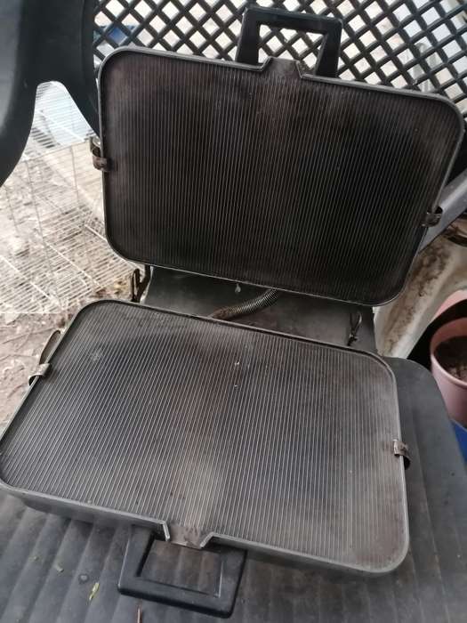 Stainless steel waffle iron, Toastess, 1960's