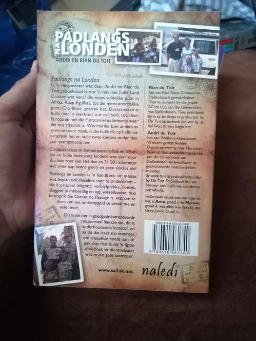 PADLANGS na London andri en Rian du toit
