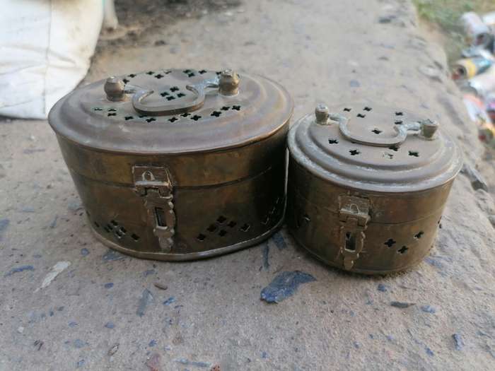 Vintage brass holders