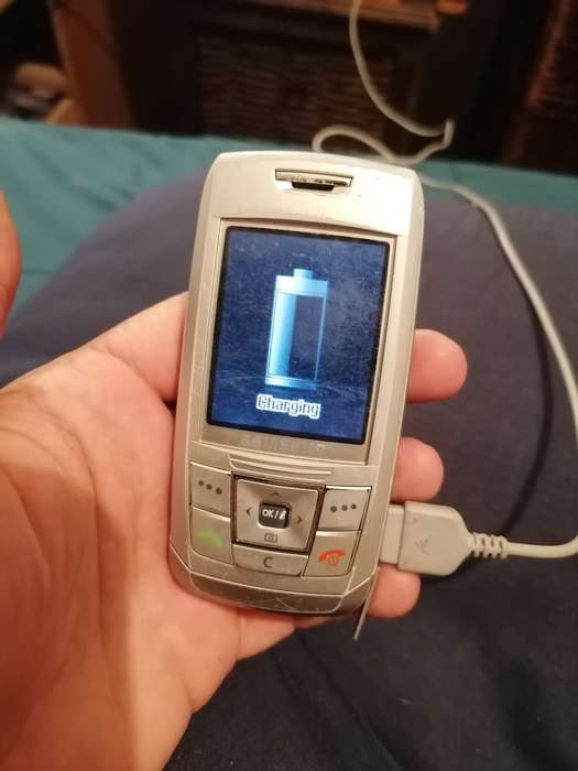 Working condition Samsung E250 cellphone with accessories