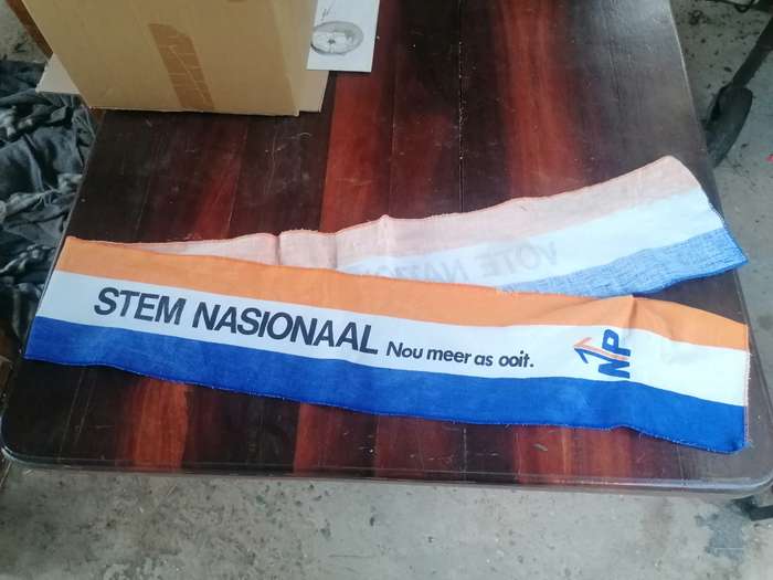 Rare find. Africana history. Vote national /stem nationaal banner