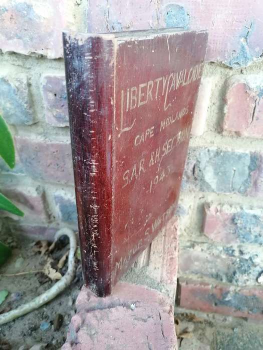Vintage secret storage box in shape of a book. S. A. R & H SECTION 1943